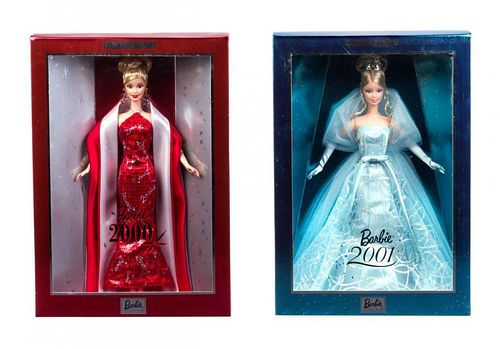 Three Collector Edition Holiday Barbies