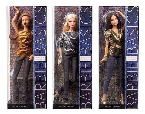 Three Black Label Collection 2.1 Barbie Basics Barbies