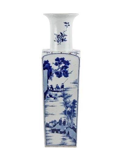 Chinese Porcelain Baluster Vase, Kangxi Mark