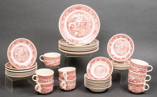 Royal China Red Willow Ware Partial Service, 41