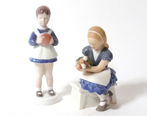 Bing & Grondahl Porcelain Child Figures, 2
