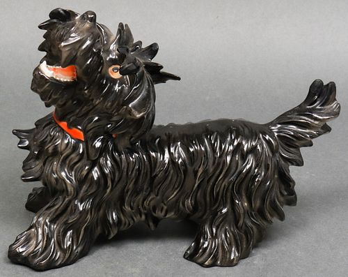 H. Schreiber German Porcelain Dog Sculpture
