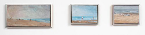 Larry Horowitz "Beach Scenes" Oil on Canvas, 3
