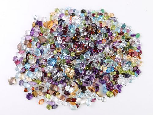 500 cttw. Loose Mixed-Cut Multicolored Gemstones