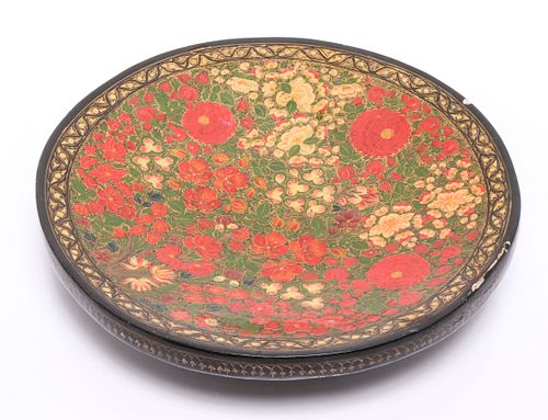 Indian Paint Decorated Plate