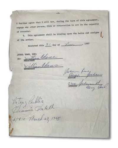 The Jackson 5's First Label Contract
