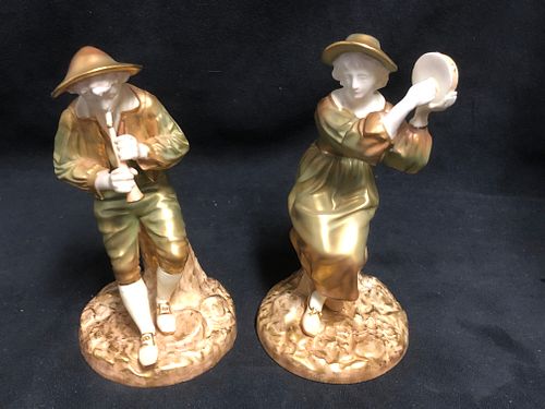 Pair of Royal Worcester Figurines