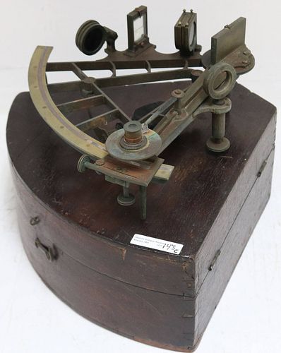 19TH CENTURY SEXTANT BY SAMUEL THAXTER AND SON,