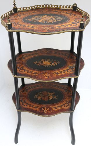 LATE 19TH CENTURY THREE TIERED CONTINENTAL