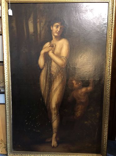 LATE 19TH CENTURY OIL ON CANVAS DEPICTING A