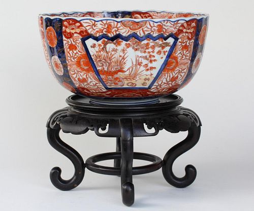 Edo Period Fluted Imari Bowl