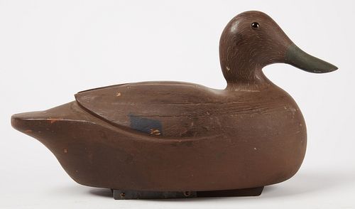 Duck Decoy with carved wing detail
