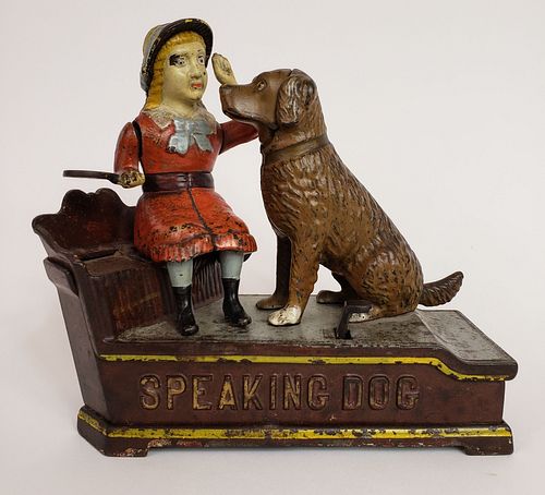 Speaking Dog Mechanical Bank Patent 1885