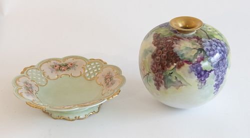 Fine Porcelain Bavarian Vase and Bowl