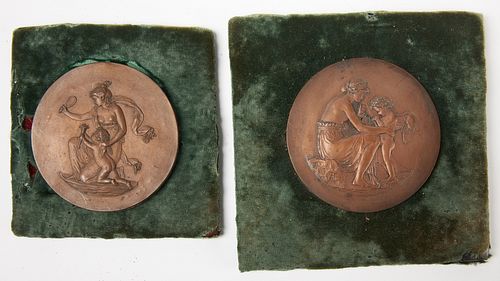 Charles Parker Dowler - two bronze plaques