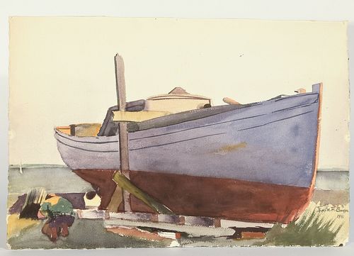 Two Emile Gruppe Watercolors