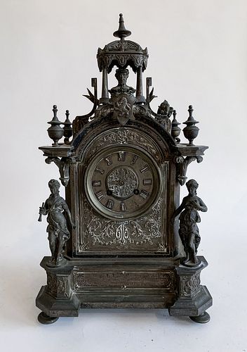 Bronze European Mantle Clock