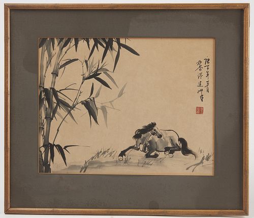 Chinese Watercolor attributed to Xu Beihong