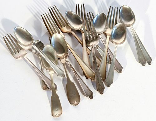Mixed Lot of Sterling Forks and Spoons