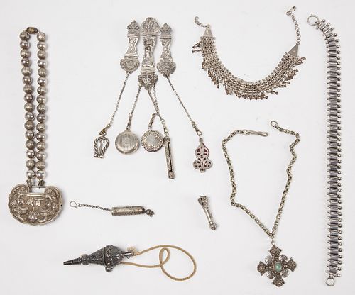 Interesting Lot - European & Asian Silver Jewelry