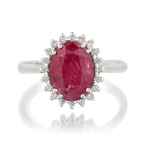 Ruby and Diamond Ring, Italian