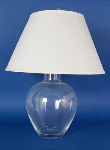 Simon Pearce Clear Glass Gord Form Lamp