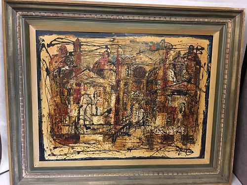 Vintage Josef Head Oil Painting "Dream of Distant Place" 23.5"x17.75"