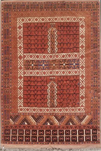 Vintage Persian Hand Woven Wool Prayer Rug
