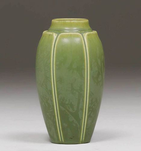 Rookwood #2328 Matte Green Vase 1921