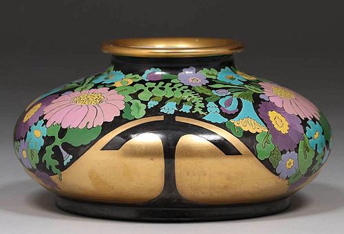Arts & Crafts Decorated Vase c1905