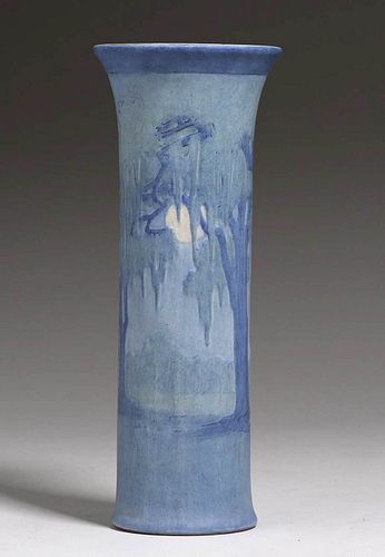Large Newcomb College Anna Frances Simpson Scenic Vase
