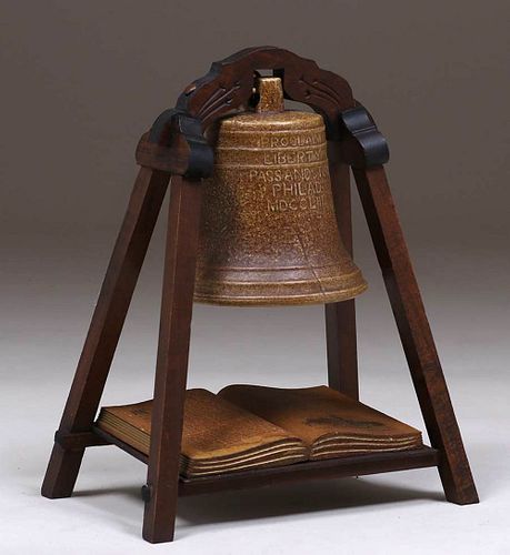 Antique Liberty Bell Lamp c1920s