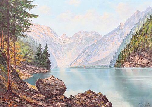 Leo Konig (1871 - 1944) Mountain Landscape