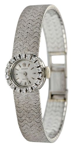 Rolex 18kt. Diamond Ladies Watch