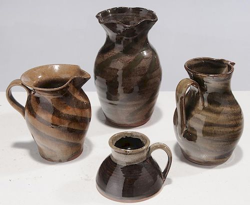 Four Pieces North Carolina Pottery
