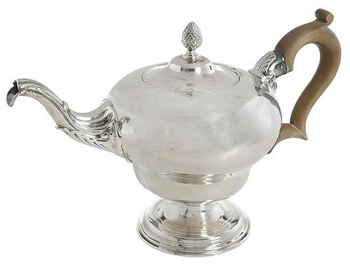 George III English Silver Teapot