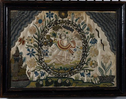 Charles I Silk and Metallic Thread Needlework