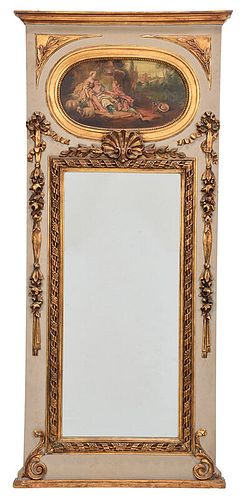 A Louis XVI Style Trumeau Mirror