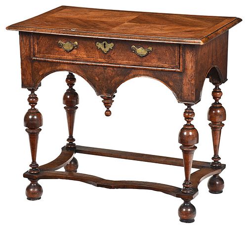 William and Mary Figured Walnut Dressing Table