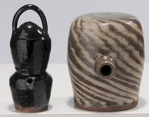 Two Pieces Burlon Craig Pottery