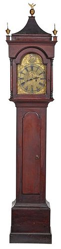 Rare Connecticut Queen Anne Tall Case Clock