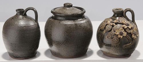 Three Pieces Michael Crocker Pottery
