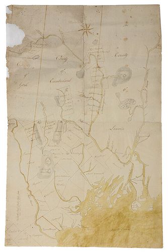 Manuscript Map of Maine