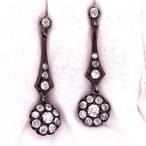 Victorian Low Gold Diamond Earring