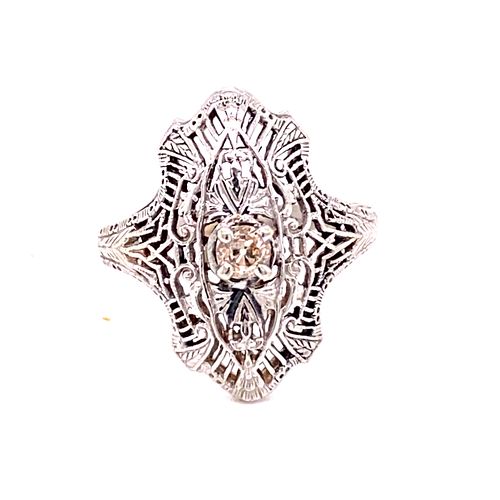 1920' 14k Diamond RingÊ