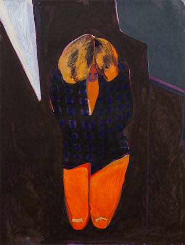 Fritz Scholder
(Luiseno, 1937-2005)
Lot is located and will ship from Denver, Colorado.Mystery Woman 