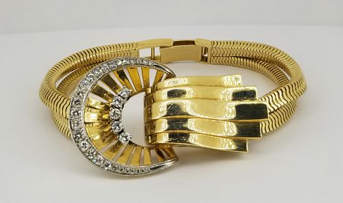 18K Gold Carl Bucherer Diamond Ladies Watch