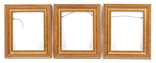 A Set of Six Giltwood Frames Height of each 15 3/8 x width 13 inches.