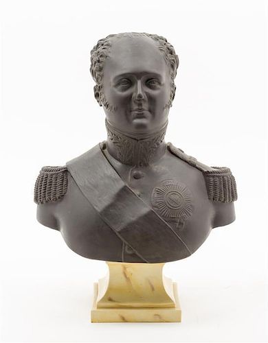 A Mottahedeh Basalt Bust Height 13 1/4 inches.