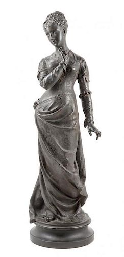 A French Bronze Figure Height 38 inches.